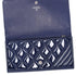 CHANEL Coco Boy Long Wallet Navy Patent Leather